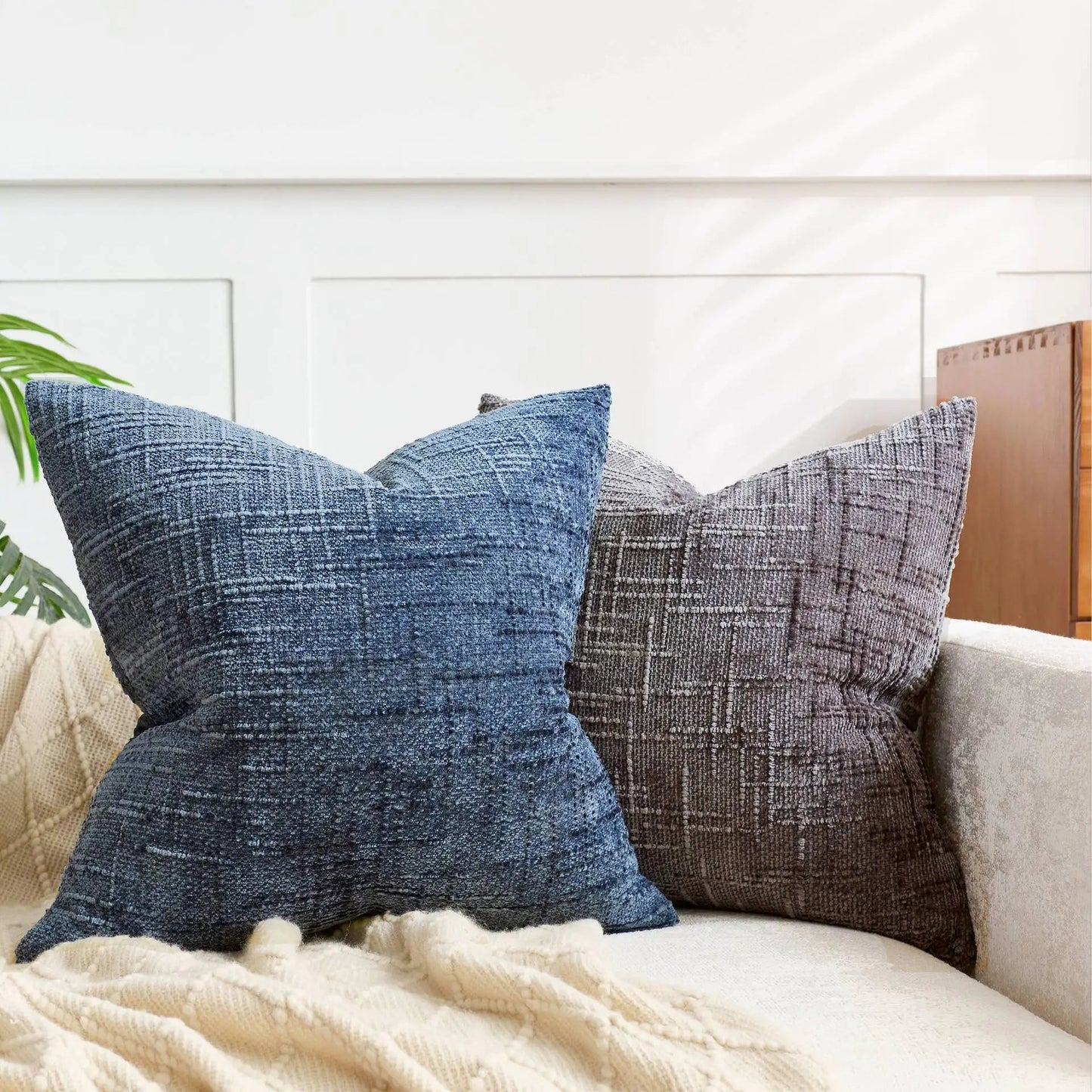 Chenille Cushion Cover | Soft Decorative Sofa Accent 3