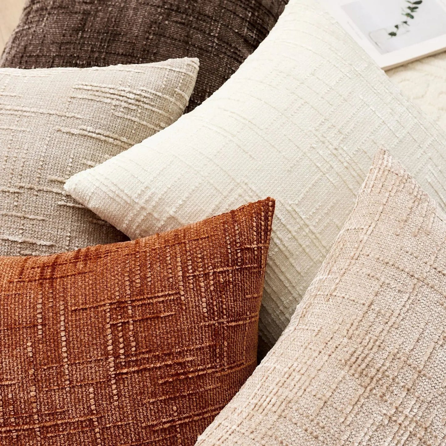 Chenille Cushion Cover | Soft Decorative Sofa Accent 4