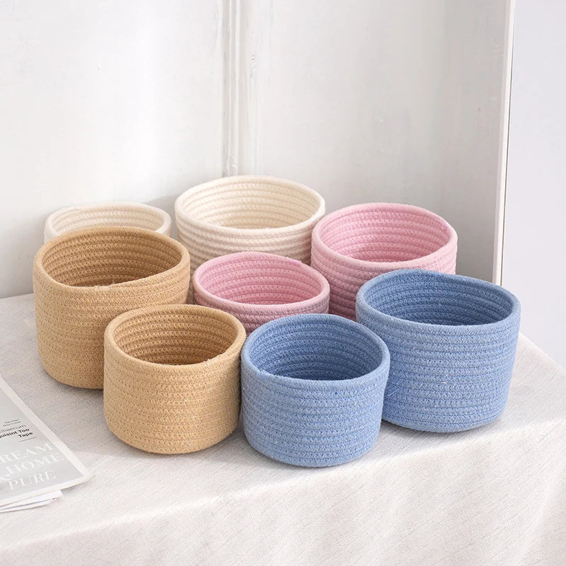 Cotton Rope Storage Basket | Eco-Friendly Organizer for Toys 2