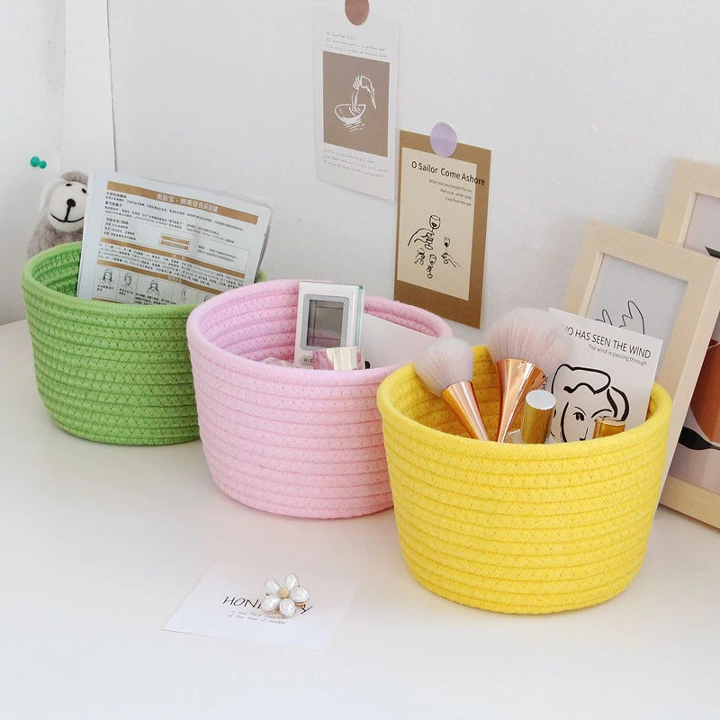 Cotton Rope Storage Basket | Eco-Friendly Organizer for Toys 3