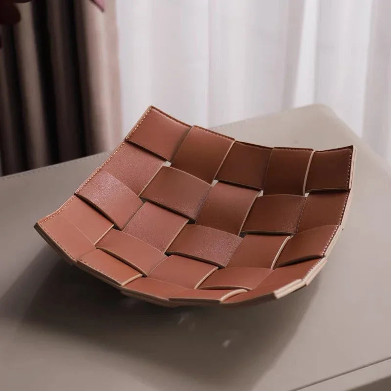 Elegant PU Leather Storage Tray | Key and Miscellaneous Organizer 0